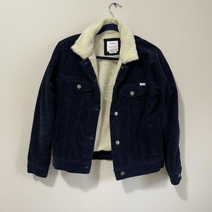 RVCA Fleece Navy Blue Jacket